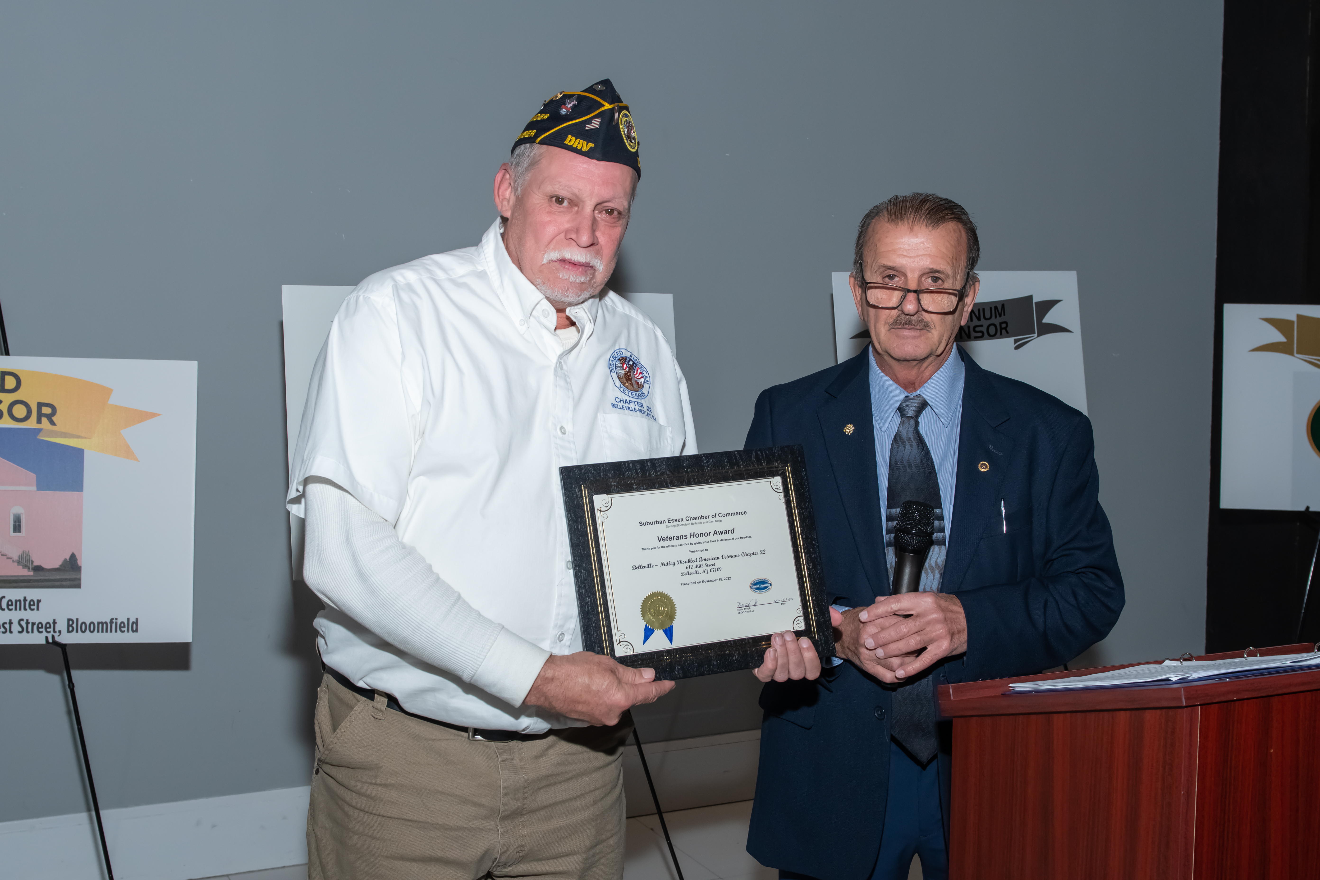Veterans Chapter 22 award